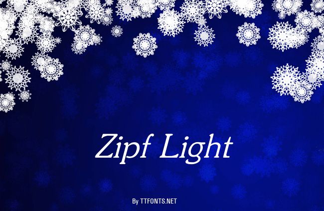 Zipf Light example